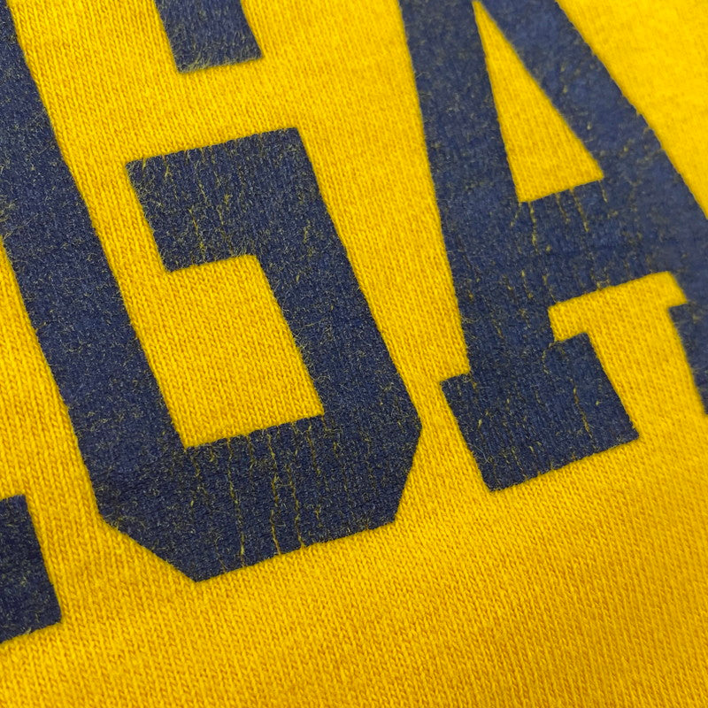 【中古品】【メンズ】 Champion チャンピオン USA製 90S MICHIGAN SS TEE 90年代 ミシガン ショートスリーブT トップス 半袖 146-250830-ma-17-izu サイズ：L カラー：イエロー 万代Net店