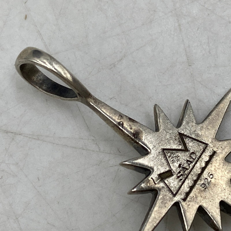 【中古品】【メンズ/レディース】 SAAD サード 925 SUN SYMBOL PENDANT TOP サンシンボル ペンダントトップ アクセサリー 191-250828-as-18-izu カラー：シルバー 万代Net店