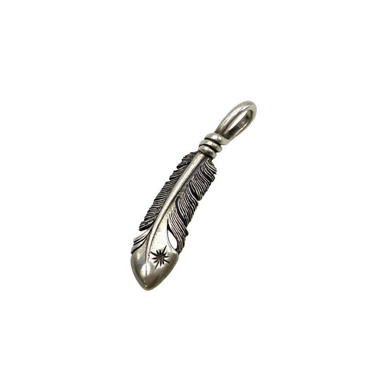 【中古品】【メンズ/レディース】 SAAD サード 925 FEATHER PENDANT TOP フェザー ペンダント トップ アクセサリー 191-250828-as-16-izu カラー：シルバー 万代Net店