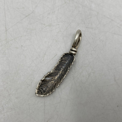 【中古品】【メンズ/レディース】 SAAD サード 925 FEATHER PENDANT TOP フェザー ペンダント トップ アクセサリー 191-250828-as-16-izu カラー：シルバー 万代Net店