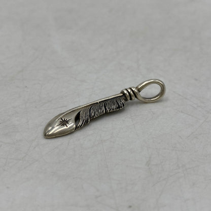 【中古品】【メンズ/レディース】 SAAD サード 925 FEATHER PENDANT TOP フェザー ペンダント トップ アクセサリー 191-250828-as-16-izu カラー：シルバー 万代Net店