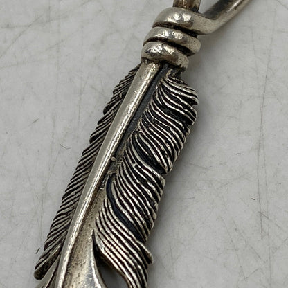 【中古品】【メンズ/レディース】 SAAD サード 925 FEATHER PENDANT TOP フェザー ペンダント トップ アクセサリー 191-250828-as-16-izu カラー：シルバー 万代Net店