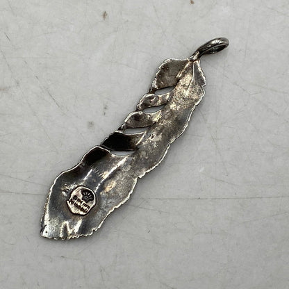 【中古品】【メンズ/レディース】 WING HANDS ウィング ハンズ FEATHER PENDANT TOP フェザー ペンダントトップ アクセサリー 191-250828-as-21-izu カラー：シルバー 万代Net店
