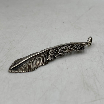 【中古品】【メンズ/レディース】 WING HANDS ウィング ハンズ FEATHER PENDANT TOP フェザー ペンダントトップ アクセサリー 191-250828-as-21-izu カラー：シルバー 万代Net店
