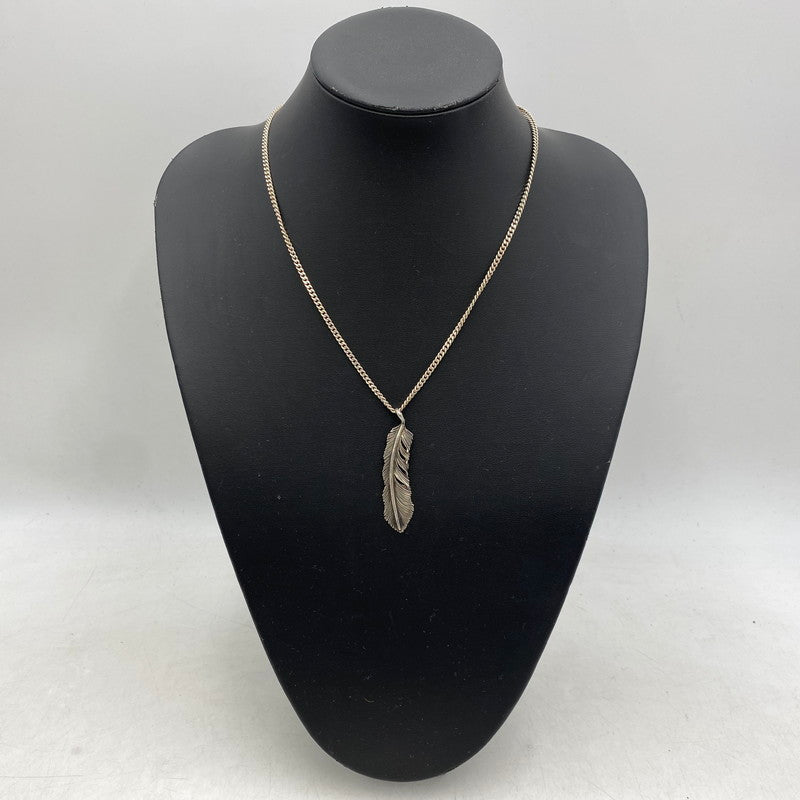【中古品】【メンズ/レディース】 WING HANDS ウィング ハンズ FEATHER PENDANT TOP フェザー ペンダントトップ アクセサリー 191-250828-as-21-izu カラー：シルバー 万代Net店
