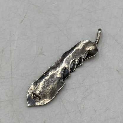 【中古品】【メンズ/レディース】 USED STERLING FEATHER PENDANT TOP フェザー ペンダントトップ アクセサリー 191-250828-as-19-izu カラー：シルバー 万代Net店
