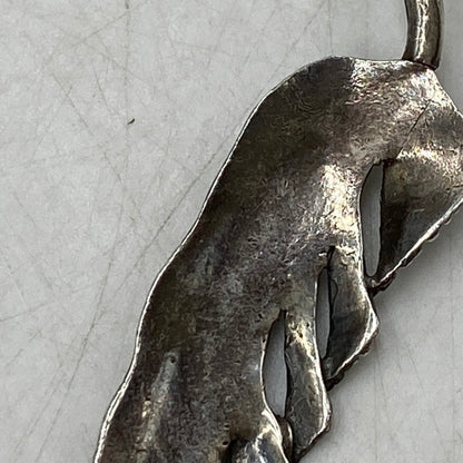 【中古品】【メンズ/レディース】 USED STERLING FEATHER PENDANT TOP フェザー ペンダントトップ アクセサリー 191-250828-as-19-izu カラー：シルバー 万代Net店