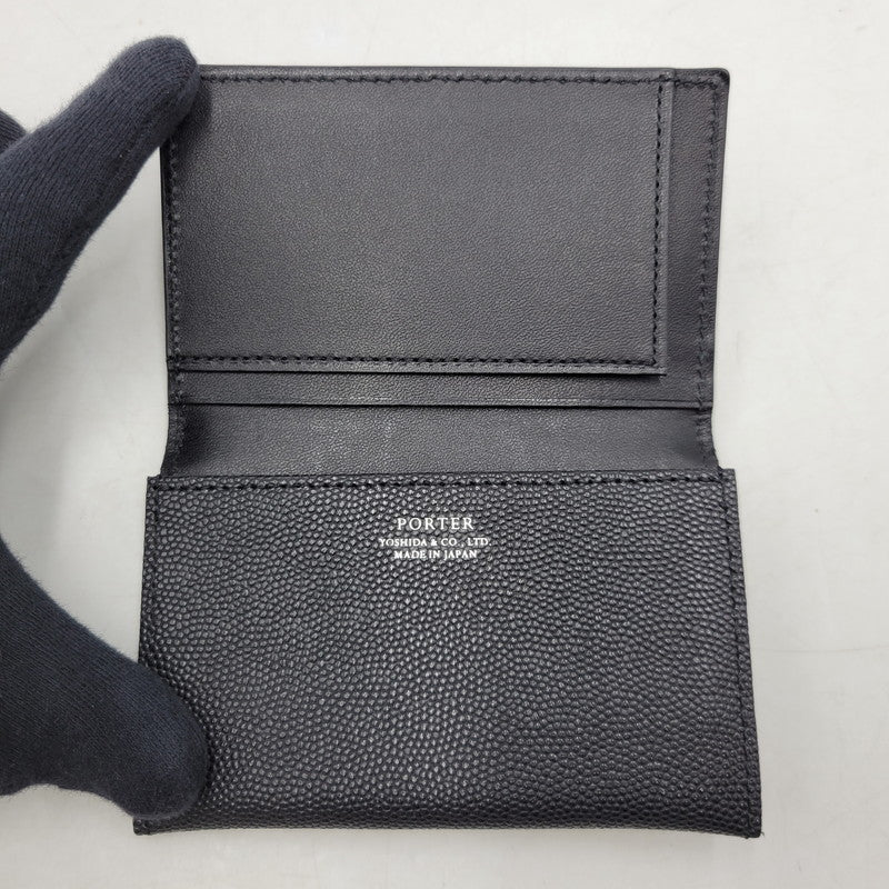 【中古品】【メンズ/レディース】 PORTER ポーター ABLE CARD CASE エイブル カードケース 200-250901-as-10-izu カラー：ブラック 万代Net店