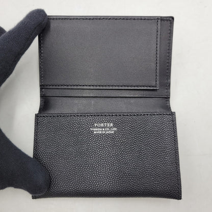 【中古品】【メンズ/レディース】 PORTER ポーター ABLE CARD CASE エイブル カードケース 200-250901-as-10-izu カラー：ブラック 万代Net店