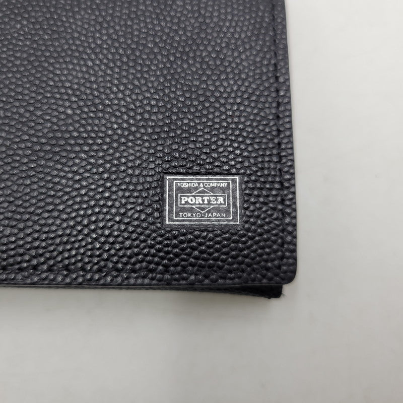 【中古品】【メンズ/レディース】 PORTER ポーター ABLE CARD CASE エイブル カードケース 200-250901-as-10-izu カラー：ブラック 万代Net店