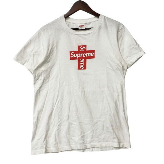 【中古品】【メンズ】 Supreme シュプリーム 20AW CROSS BOX LOGO TEE クロスボックスロゴT トップス 半袖 149-250824-ma-03-izu サイズ：S カラー：WHITE 万代Net店