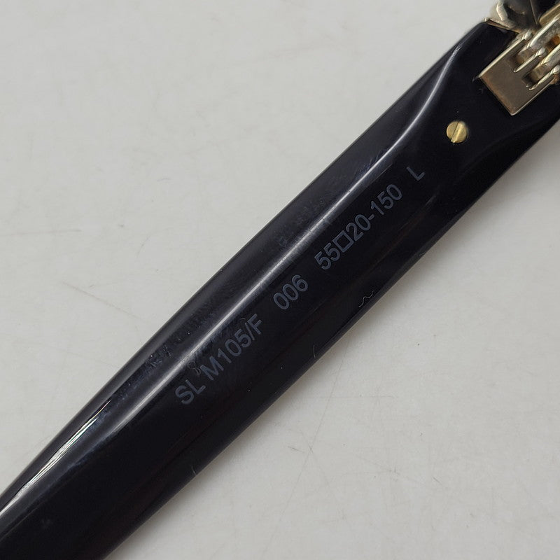 【中古品】【メンズ/レディース】 SAINT LAURENT サンローラン SL M105 F SL SUNGLASSES サングラス 眼鏡 アイウェア 183-250824-ma-23-izu サイズ：55□20-150 カラー：ブラック 万代Net店