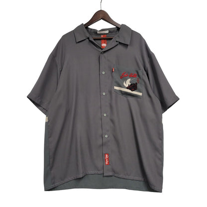 【中古品】【メンズ】 MARC ECKO マークエコー 韓国製 NO.72 SS OPEN COLLAR SHIRT カラーシャツ トップス 半袖 146-250831-rk-08-izu サイズ：XL カラー：グレー 万代Net店