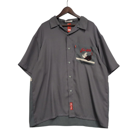 【中古品】【メンズ】 MARC ECKO マークエコー 韓国製 NO.72 SS OPEN COLLAR SHIRT カラーシャツ トップス 半袖 146-250831-rk-08-izu サイズ：XL カラー：グレー 万代Net店