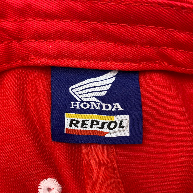 【中古品】【メンズ】 HONDA ホンダ RACING CAP レーシングキャップ 帽子 服飾雑貨 185-250829-ma-11-izu サイズ：F カラー：RED 万代Net店