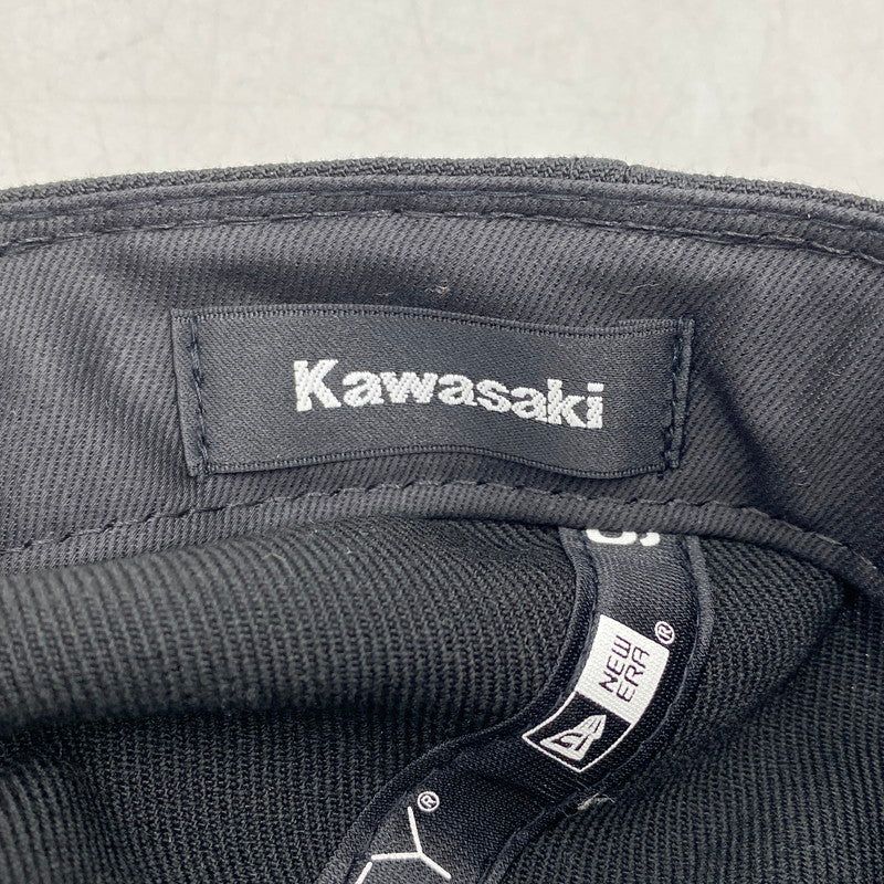 【中古品】【メンズ】 NEWERA×KAWASAKI ニューエラ×カワサキ メグロ SNAP BACK CAP スナップバックキャップ 帽子 服飾雑貨 185-250825-ma-09-izu サイズ：M/L カラー：ブラック 万代Net店