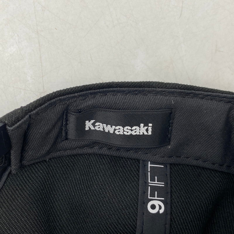 【中古品】【メンズ】 NEWERA×KAWASAKI ニューエラ×カワサキ メグロ SNAP BACK CAP スナップバックキャップ 帽子 服飾雑貨 185-250825-ma-10-izu サイズ：M/L カラー：ブラック 万代Net店