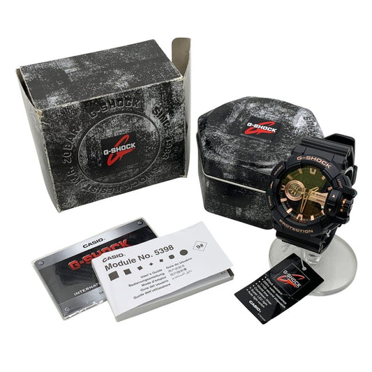 【中古品】【メンズ】 G-SHOCK ジーショック GA-400GB-1A4 GA-400 SERIES アナデジ腕時計 196-250825-ma-06-izu サイズ：55 × 51.9 × 18.3 mm カラー：PINK GOLD/BLACK 万代Net店