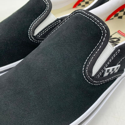 【中古美品】【メンズ】 VANS バンズ VN0A5FCAY28 SKATE SLIP-ON スケート スリッポン 靴 スニーカー シューズ 162-250829-ma-09-izu サイズ：27.5cm カラー：BLACK/WHITE 万代Net店