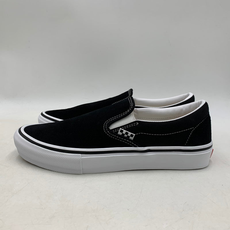 【中古美品】【メンズ】 VANS バンズ VN0A5FCAY28 SKATE SLIP-ON スケート スリッポン 靴 スニーカー シューズ 162-250829-ma-09-izu サイズ：27.5cm カラー：BLACK/WHITE 万代Net店