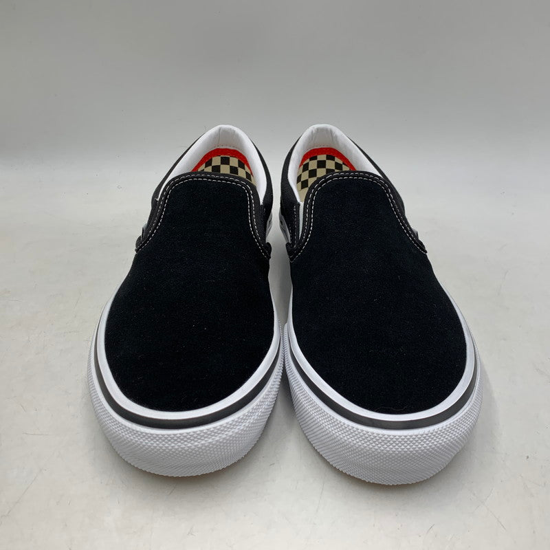 【中古美品】【メンズ】 VANS バンズ VN0A5FCAY28 SKATE SLIP-ON スケート スリッポン 靴 スニーカー シューズ 162-250829-ma-09-izu サイズ：27.5cm カラー：BLACK/WHITE 万代Net店