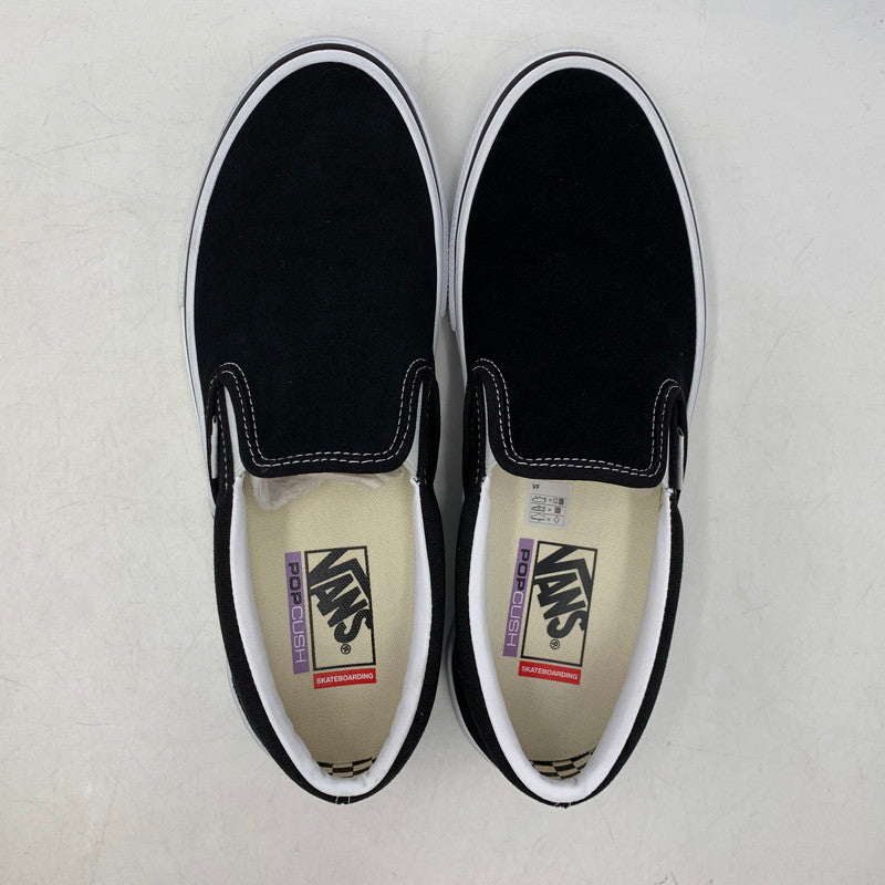 【中古美品】【メンズ】 VANS バンズ VN0A5FCAY28 SKATE SLIP-ON スケート スリッポン 靴 スニーカー シューズ 162-250829-ma-09-izu サイズ：27.5cm カラー：BLACK/WHITE 万代Net店