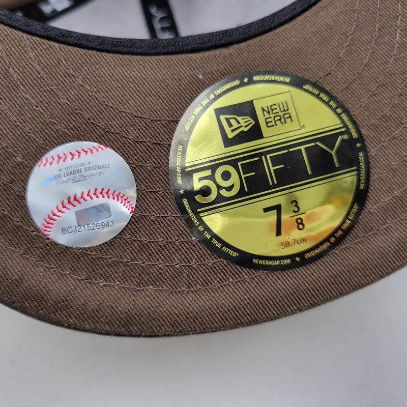 【中古品】【メンズ/レディース】 NEW ERA ニューエラ 59FIFTY LOW PROFILE SAN DIEGO PADRES BB CAP サンディエゴ パドレス ベースボールキャップ 帽子 185-250901-as-37-izu サイズ：7 3/8（58.7cm） カラー：ブラウン系 万代Net店