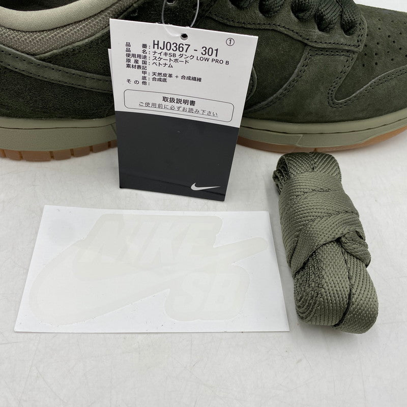 【中古美品】【メンズ】 NIKE SB ナイキエスビー HJ0367-301 DUNK LOW PRO B ダンク ロー プロ ビー 靴 スニーカー シューズ 160-250825-ma-16-izu サイズ：26.5cm カラー：SEQUOIA AND LIGHT ARMY 万代Net店