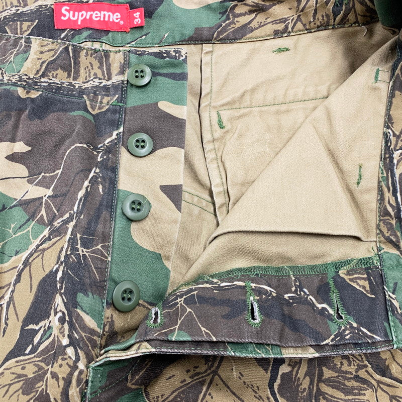 【中古品】【メンズ】 Supreme シュプリーム 22AW CARGO PANTS カーゴパンツ ズボン ボトムス 149-250825-ma-02-izu サイズ：34 カラー：WOODLAND CAMO 万代Net店