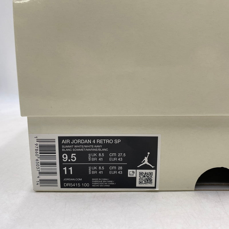 【中古品】【メンズ】 NIKE SB ナイキエスビー DR5415-100 AIR JORDAN 4 RETRO SP エアジョーダン 4 レトロ スペシャル 靴 スニーカー シューズ 160-250825-ma-13-izu サイズ：27.5cm カラー：SUMMIT WHITE/NAVY 万代Net店