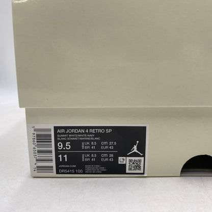 【中古品】【メンズ】 NIKE SB ナイキエスビー DR5415-100 AIR JORDAN 4 RETRO SP エアジョーダン 4 レトロ スペシャル 靴 スニーカー シューズ 160-250825-ma-13-izu サイズ：27.5cm カラー：SUMMIT WHITE/NAVY 万代Net店