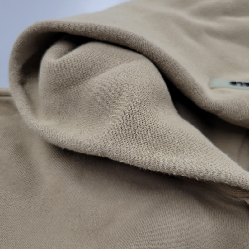 【中古品】【メンズ】 FOG ESSENTIALS エフオージーエッセンシャルズ BACK REFLECTOR LOGO HOODED SWEATSHIRT バック リフレクター ロゴ フーデッド スウェットシャツ パーカー 長袖 トップス 142-250905-as-27-izu サイズ：L カラー：ベージュ 万代Net店