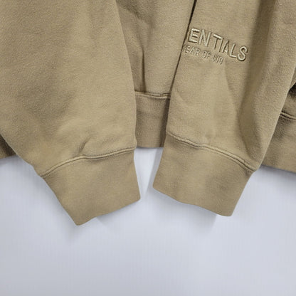 【中古品】【メンズ】 FOG ESSENTIALS エフオージーエッセンシャルズ BACK REFLECTOR LOGO HOODED SWEATSHIRT バック リフレクター ロゴ フーデッド スウェットシャツ パーカー 長袖 トップス 142-250905-as-27-izu サイズ：L カラー：ベージュ 万代Net店
