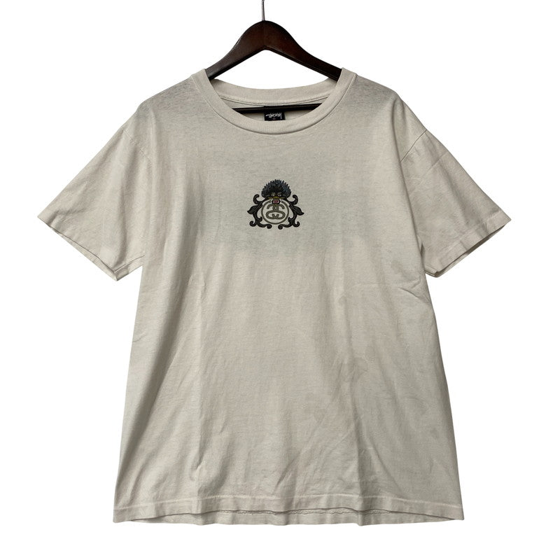 【現状渡し品】【メンズ】 OLD STUSSY オールドステューシー USA製 両シングル 紺タグ 90S DRAGON SS TEE 90年代 ドラゴン ショートスリーブT トップス 半袖 142-250825-ma-23-izu サイズ：M カラー：WHITE 万代Net店