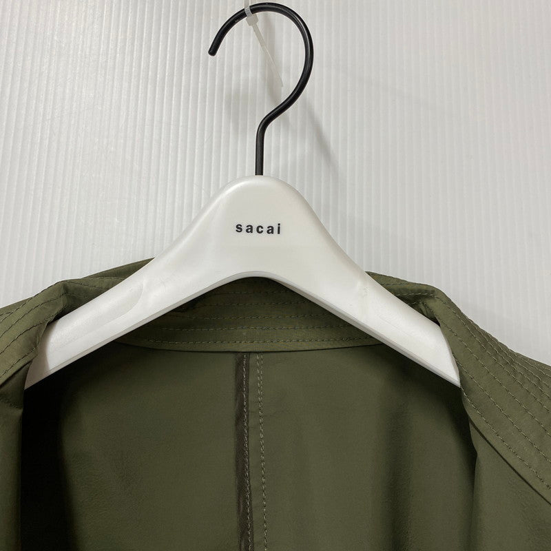 【中古品】【メンズ】 Sacai サカイ 25-03611M 3 LAYER BONDING COAT レイヤーボンディングコート アウター 長袖 140-250825-ma-22-izu サイズ：1 カラー：OLIVE 万代Net店
