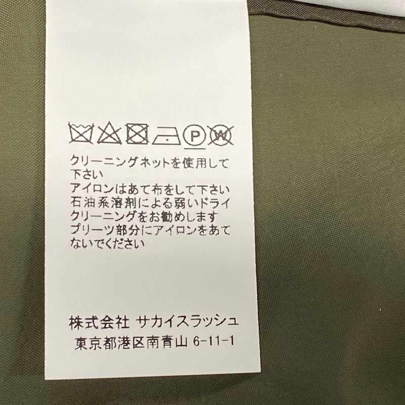【中古品】【メンズ】 Sacai サカイ 25-03611M 3 LAYER BONDING COAT レイヤーボンディングコート アウター 長袖 140-250825-ma-22-izu サイズ：1 カラー：OLIVE 万代Net店