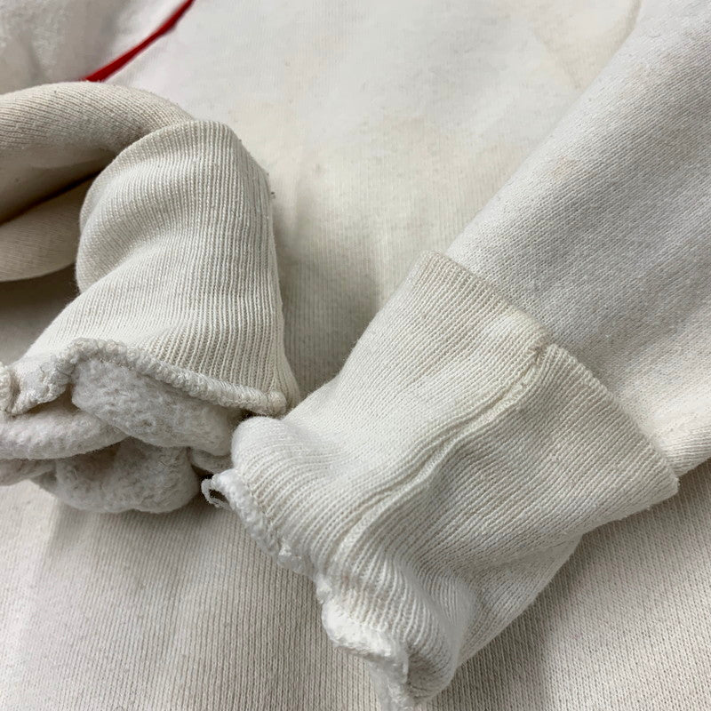 【現状渡し品】【メンズ】 USED IOWA STATE RAGLAN SLEEVE HOODED SWEATSHIRT ラグラン スリーブ フーデッド スウェットシャツ パーカー 長袖 トップス 146-250901-as-32-izu サイズ：XL カラー：ホワイト 万代Net店