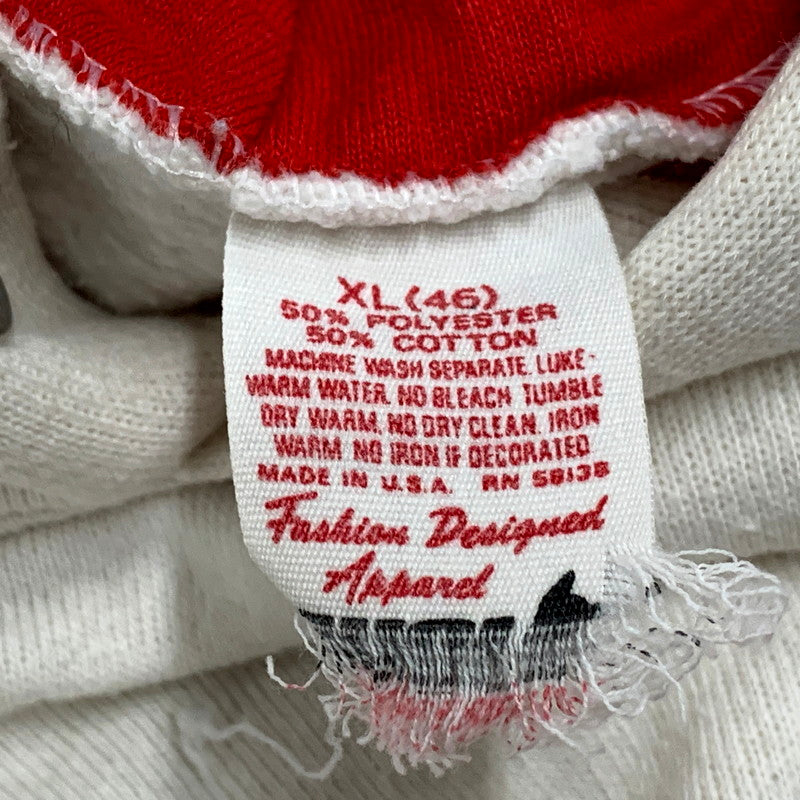 【現状渡し品】【メンズ】 USED IOWA STATE RAGLAN SLEEVE HOODED SWEATSHIRT ラグラン スリーブ フーデッド スウェットシャツ パーカー 長袖 トップス 146-250901-as-32-izu サイズ：XL カラー：ホワイト 万代Net店