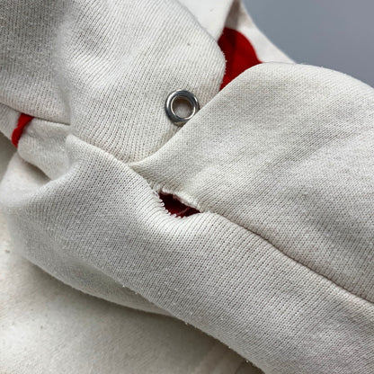 【現状渡し品】【メンズ】 USED IOWA STATE RAGLAN SLEEVE HOODED SWEATSHIRT ラグラン スリーブ フーデッド スウェットシャツ パーカー 長袖 トップス 146-250901-as-32-izu サイズ：XL カラー：ホワイト 万代Net店