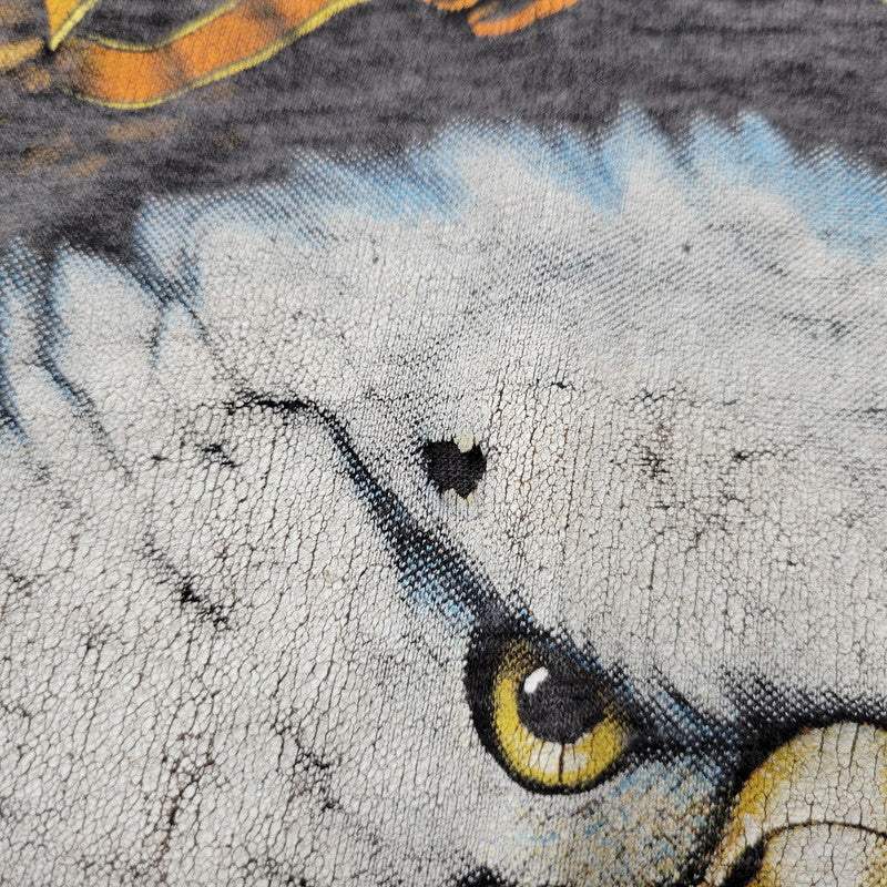 【現状渡し品】【メンズ】 BORN TO BE WILD SS TEE c1985 ショートスリーブ Tシャツ USA製 両シングル 半袖 トップス 146-250826-as-06-izu サイズ：XL カラー：ブラック系 万代Net店