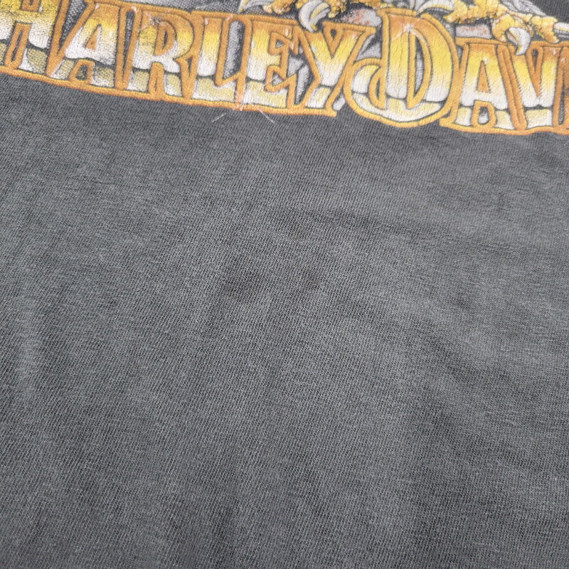 【現状渡し品】【メンズ】 HARLEY DAVIDSON ハーレーダビッドソン 3D EMBLEM LS TEE ロングスリーブ Tシャツ 裾シングル c1989 長袖 トップス 146-250826-as-07-izu サイズ：XL カラー：グレー系 万代Net店