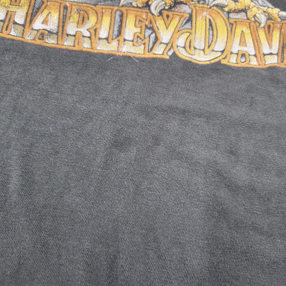 【現状渡し品】【メンズ】 HARLEY DAVIDSON ハーレーダビッドソン 3D EMBLEM LS TEE ロングスリーブ Tシャツ 裾シングル c1989 長袖 トップス 146-250826-as-07-izu サイズ：XL カラー：グレー系 万代Net店