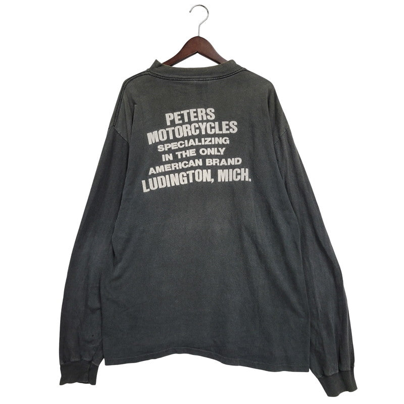 【現状渡し品】【メンズ】 HARLEY DAVIDSON ハーレーダビッドソン 3D EMBLEM LS TEE ロングスリーブ Tシャツ 裾シングル c1989 長袖 トップス 146-250826-as-07-izu サイズ：XL カラー：グレー系 万代Net店