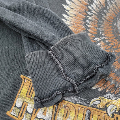 【現状渡し品】【メンズ】 HARLEY DAVIDSON ハーレーダビッドソン 3D EMBLEM LS TEE ロングスリーブ Tシャツ 裾シングル c1989 長袖 トップス 146-250826-as-07-izu サイズ：XL カラー：グレー系 万代Net店