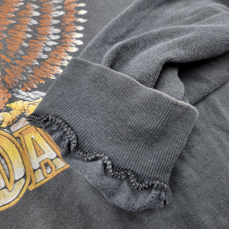 【現状渡し品】【メンズ】 HARLEY DAVIDSON ハーレーダビッドソン 3D EMBLEM LS TEE ロングスリーブ Tシャツ 裾シングル c1989 長袖 トップス 146-250826-as-07-izu サイズ：XL カラー：グレー系 万代Net店