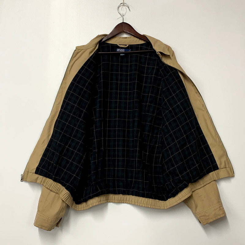 【現状渡し品】【メンズ】 Polo by Ralph Lauren ポロバイラルフローレン CHECK LINER SWINGTOP JACKET チェック ライナー スイングトップ ジャケット アウター 146-250901-as-31-izu サイズ：XL カラー：ベージュ 万代Net店