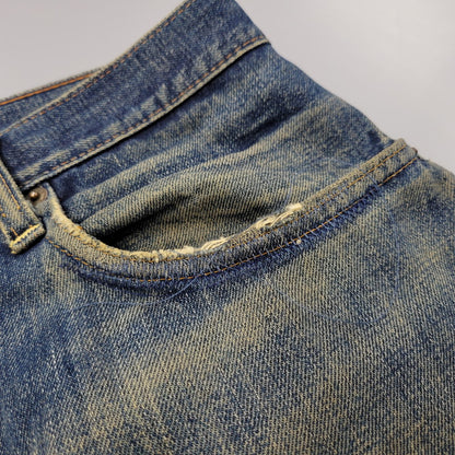 【現状渡し品】【メンズ】 Levi's リーバイス 505 DENIM PANTS BIG-E 42TALON デニムパンツ 刻印5 赤耳 ポケット裏シングル 66前期 ジーンズ ボトムス 157-250826-as-13-izu カラー：インディゴ 万代Net店