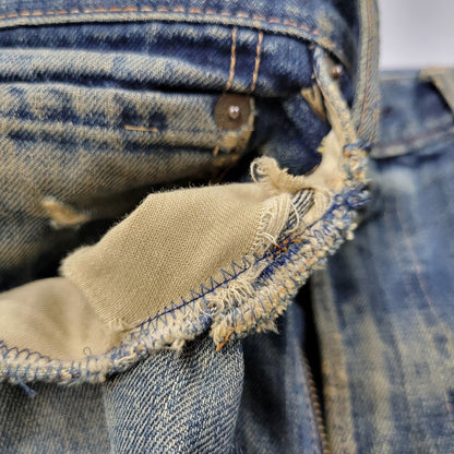 【現状渡し品】【メンズ】 Levi's リーバイス 505 DENIM PANTS BIG-E 42TALON デニムパンツ 刻印5 赤耳 ポケット裏シングル 66前期 ジーンズ ボトムス 157-250826-as-13-izu カラー：インディゴ 万代Net店