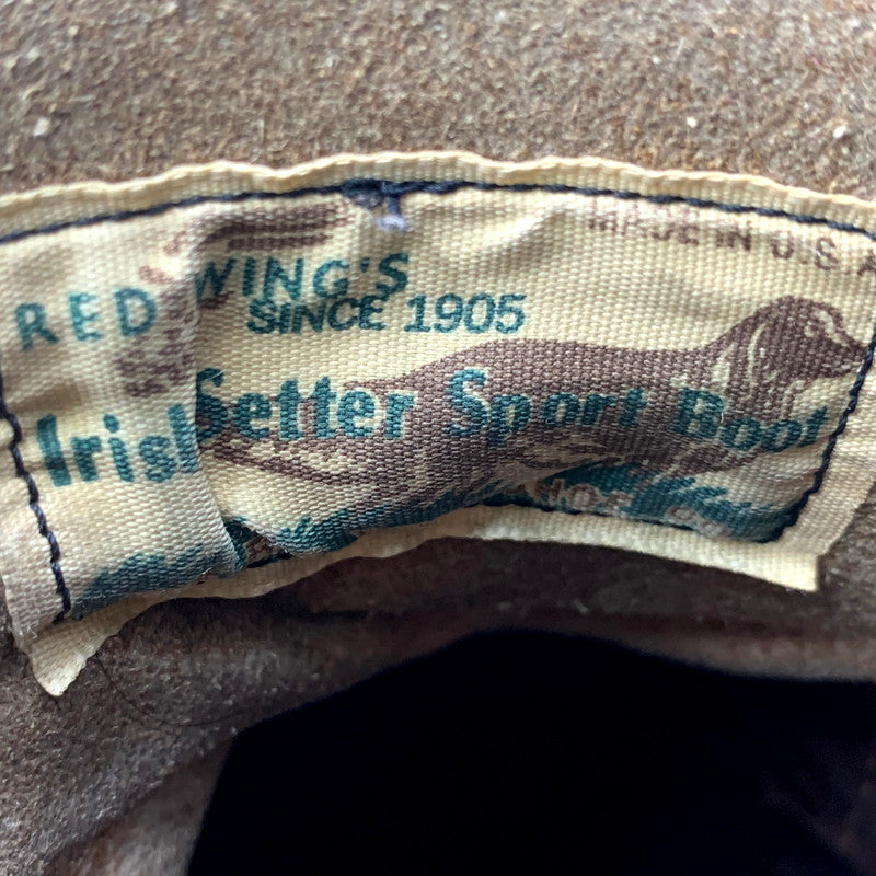 【現状渡し品】【メンズ】 RED WING レッドウィング IRISH SETTER 8875 アイリッシュセッター USA製 旧プリント四角犬タグ ブーツ シューズ 靴 164-250826-as-03-izu サイズ：9.5 カラー：ブラウン 万代Net店