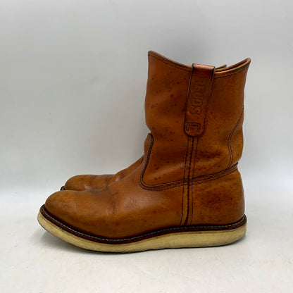 【中古品】【メンズ】 RED WING レッドウィング PECOS BOOTS 866 ペコスブーツ USA製 刺繍羽タグ シューズ 靴 164-250826-as-04-izu サイズ：UK7 カラー：ブラウン 万代Net店